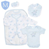 4-Piece Premature Pink/Sky Layette Set- Stars (JTC9401) (Prem) Mansuri